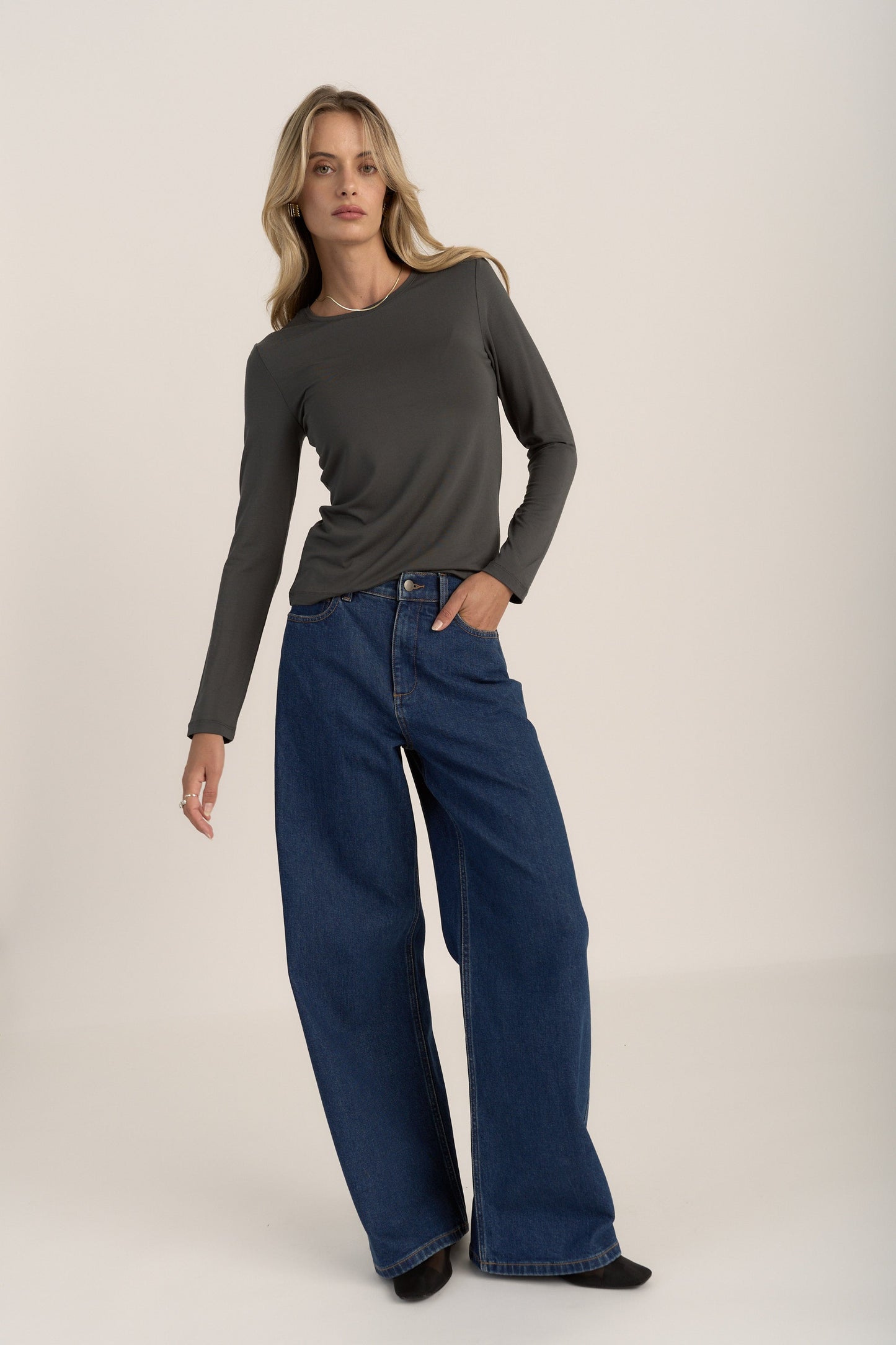 Stella Long Sleeve Crew Neck Tee