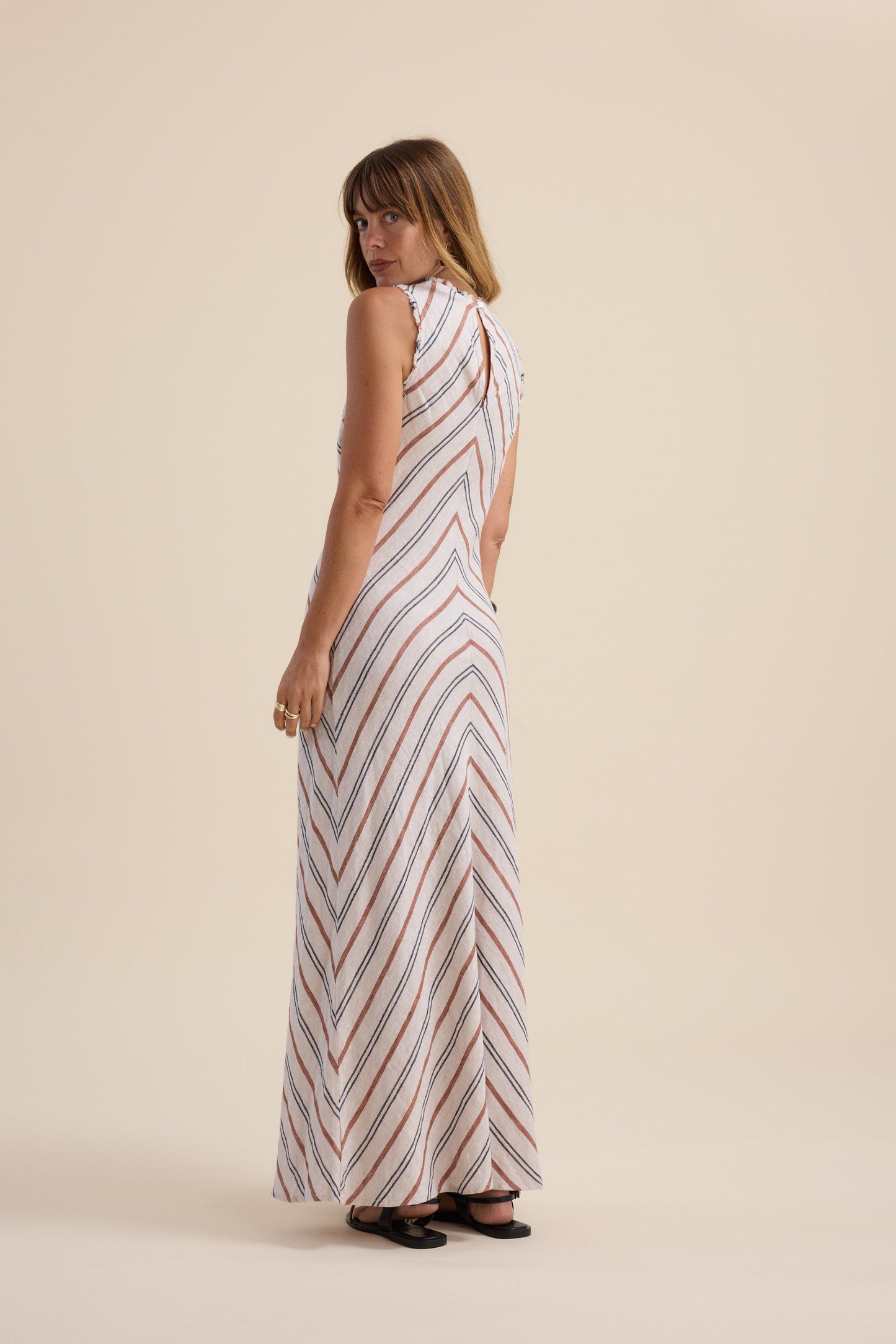 Elementary Maui Striped Maxi Dress
