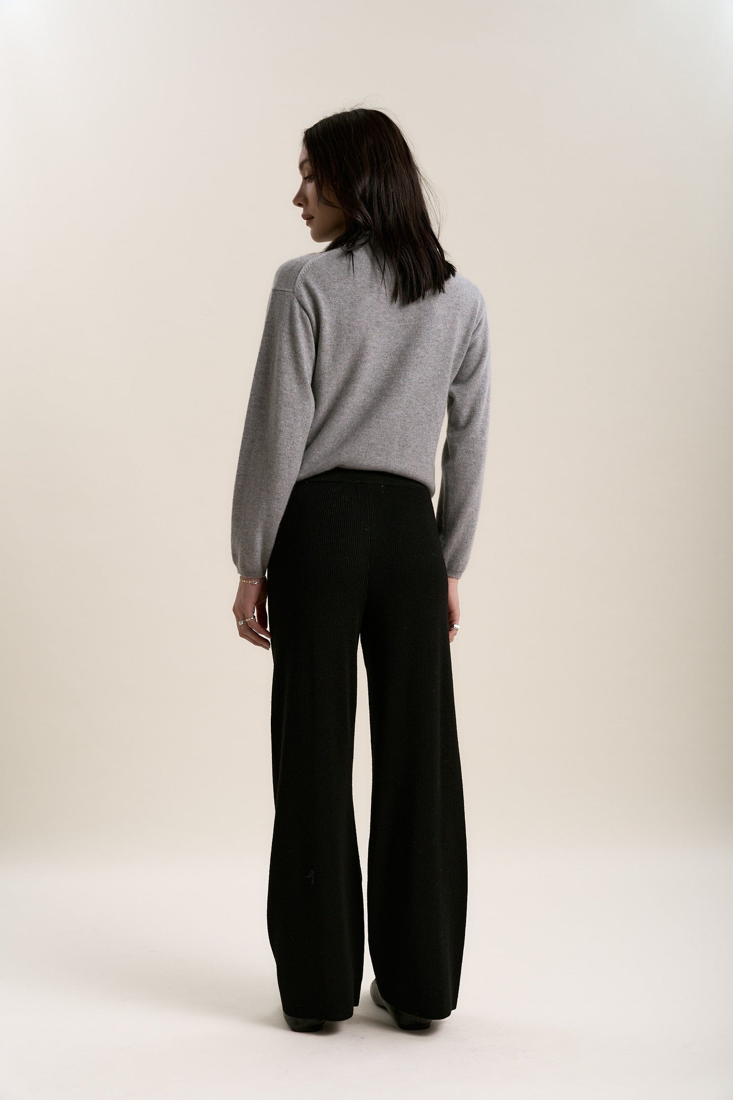 Elementary Merino Blend Wide Leg Jogger