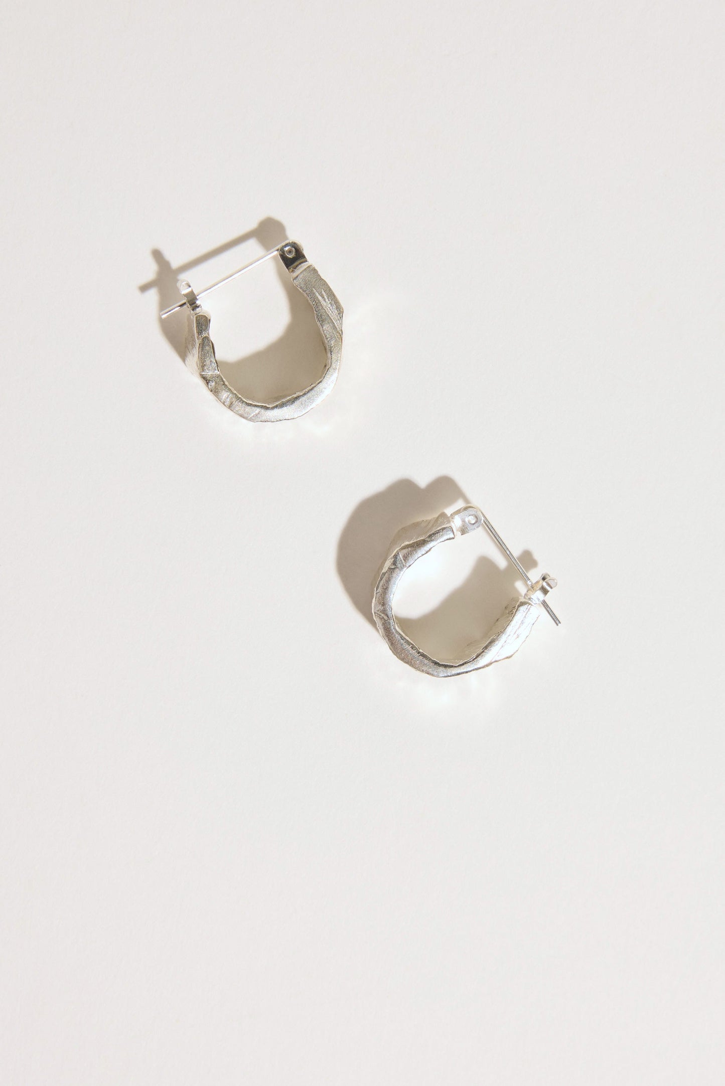 Love Winter Textured Hoops