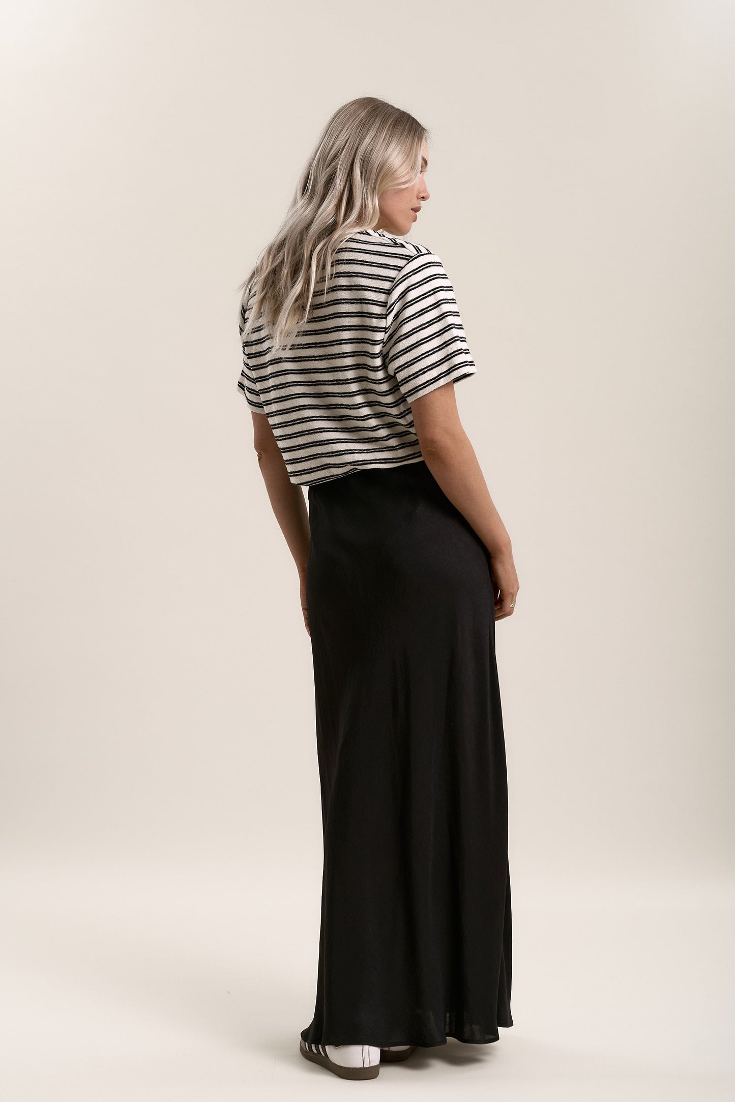 Bias Cut Flared Skirt