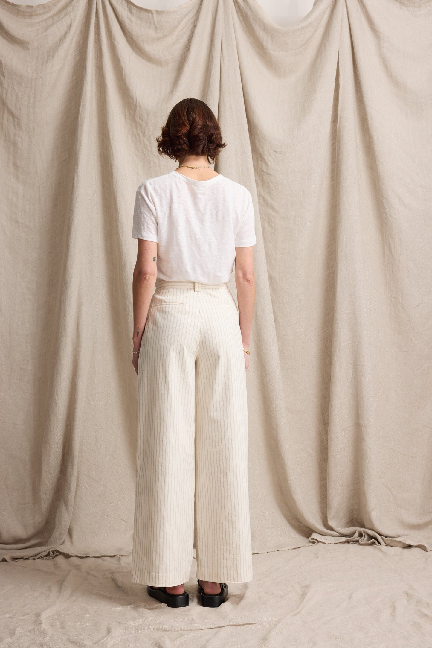 Jade Linen Blend Pants