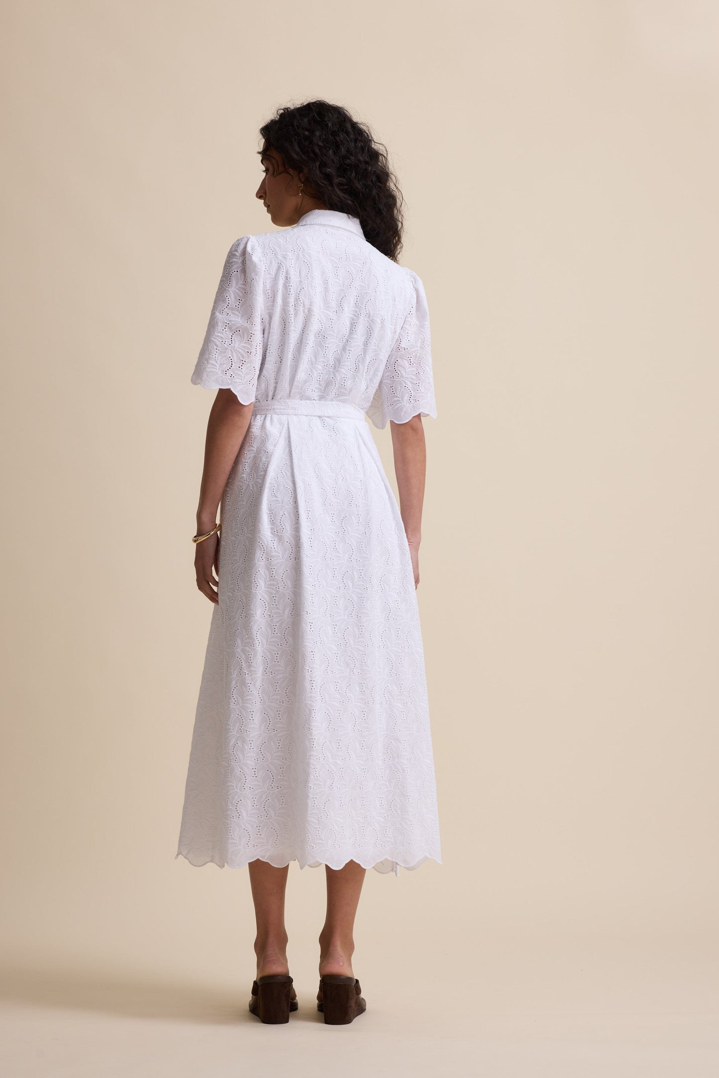 The Broderie Shirt Dress
