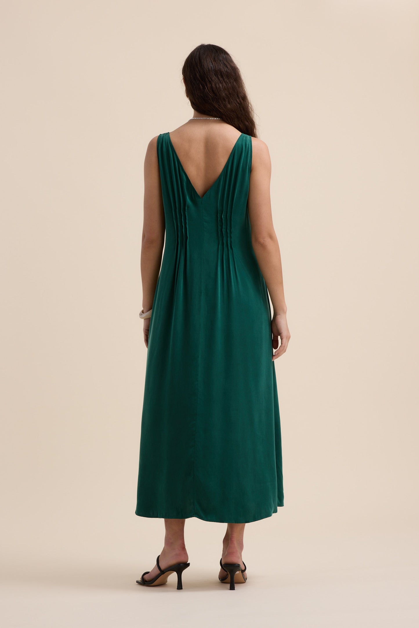 Cara Pleat Detail Dress