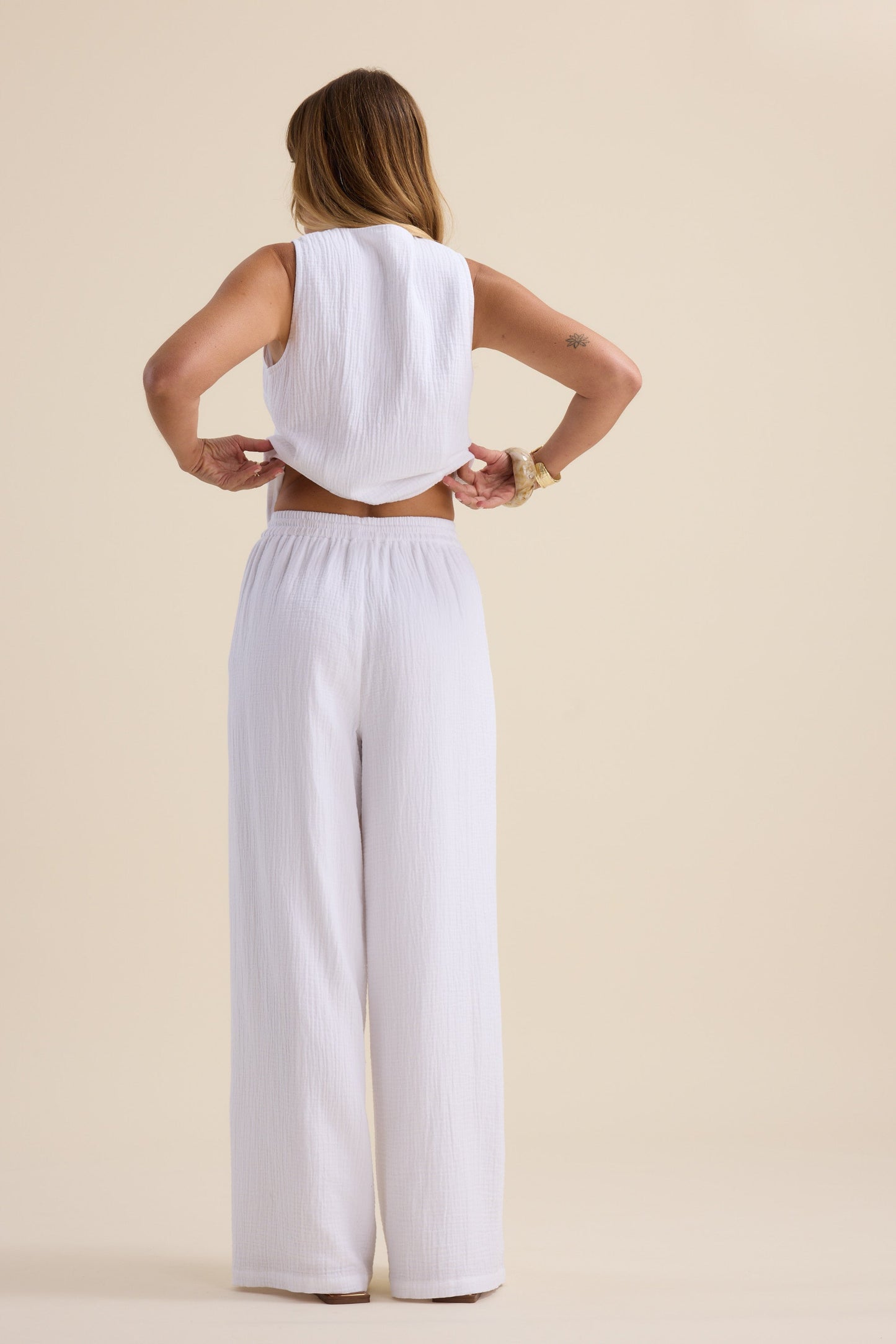 Elementary Textured Beach Pants