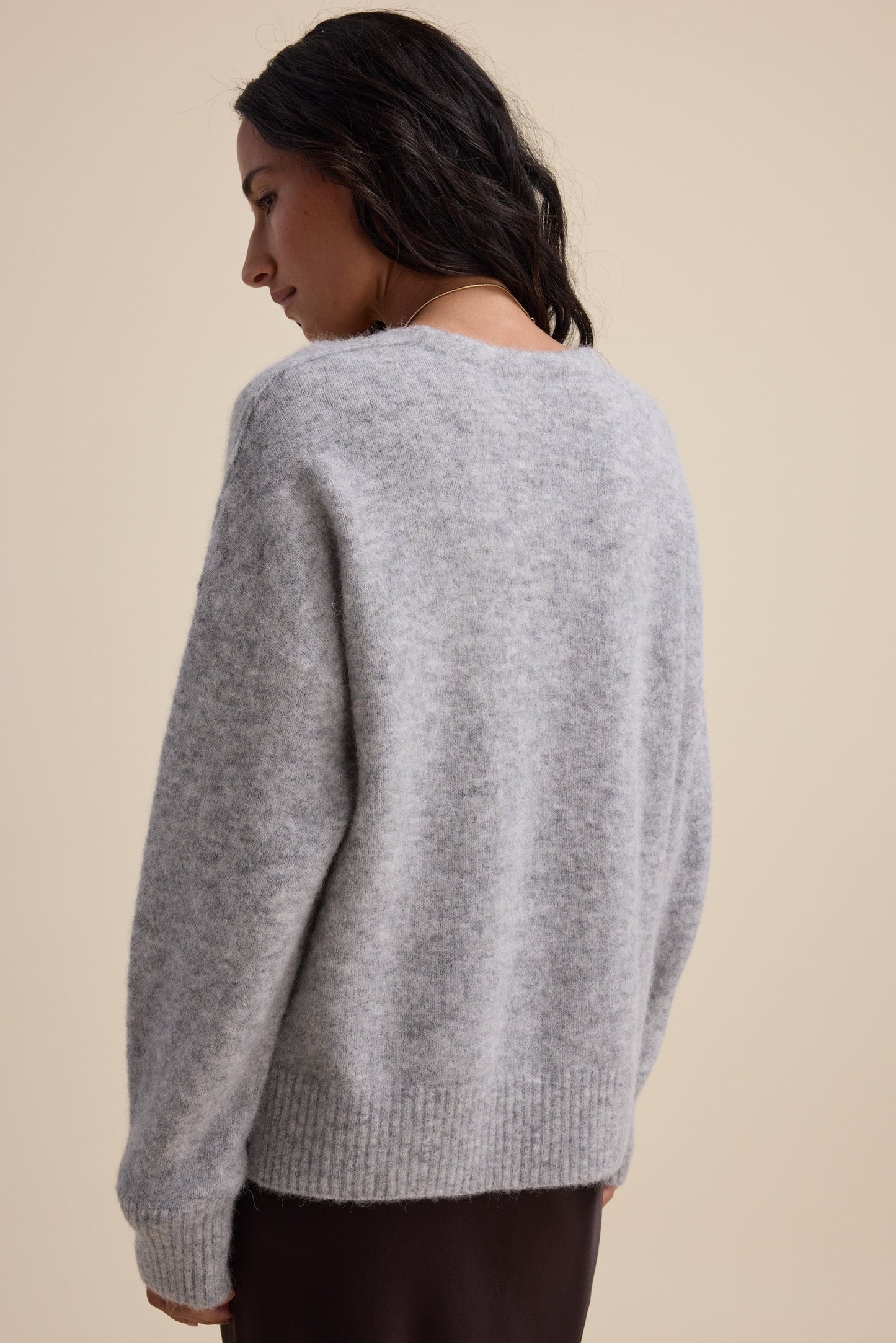 The Luxe Whisper Relaxed V Neck Sweater