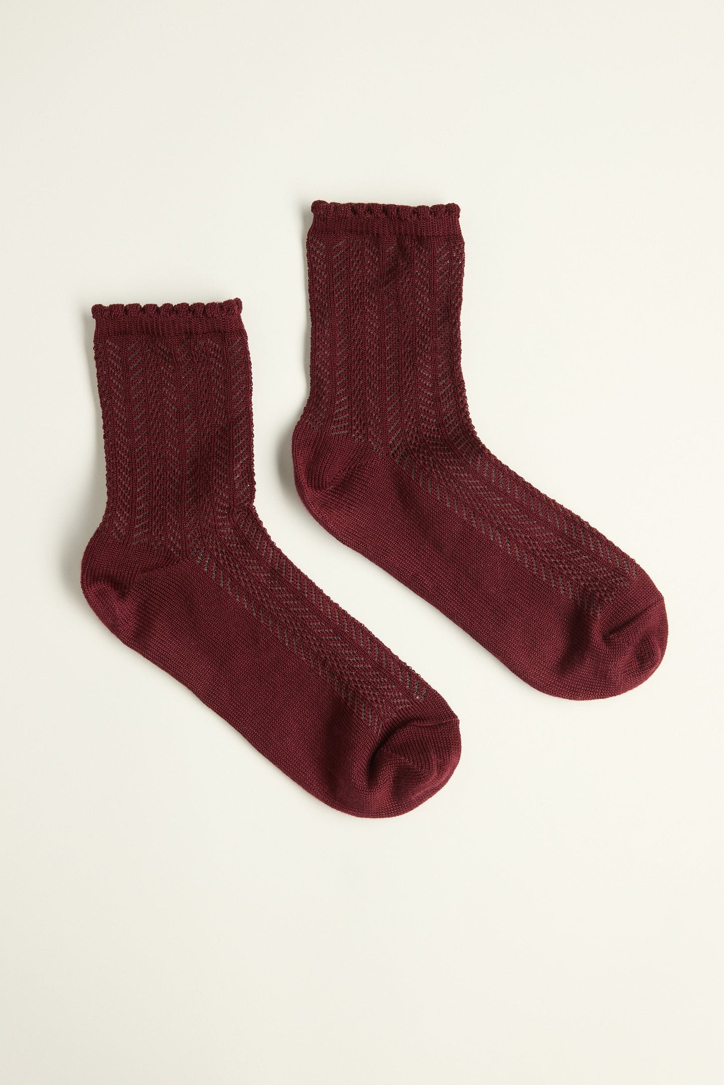 Harriet Pattern Details Crew Socks