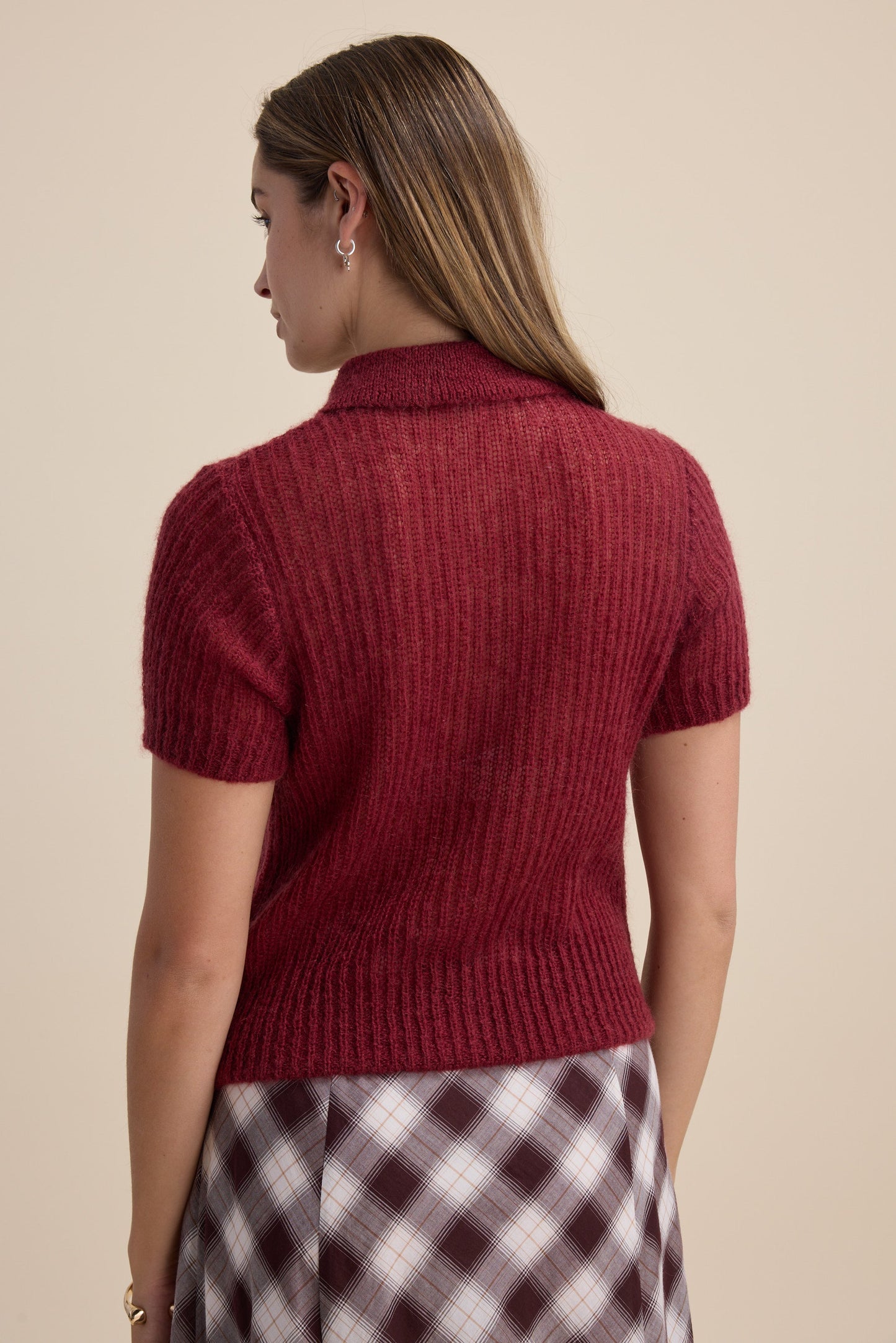 Cleo Button Front Knitted Top