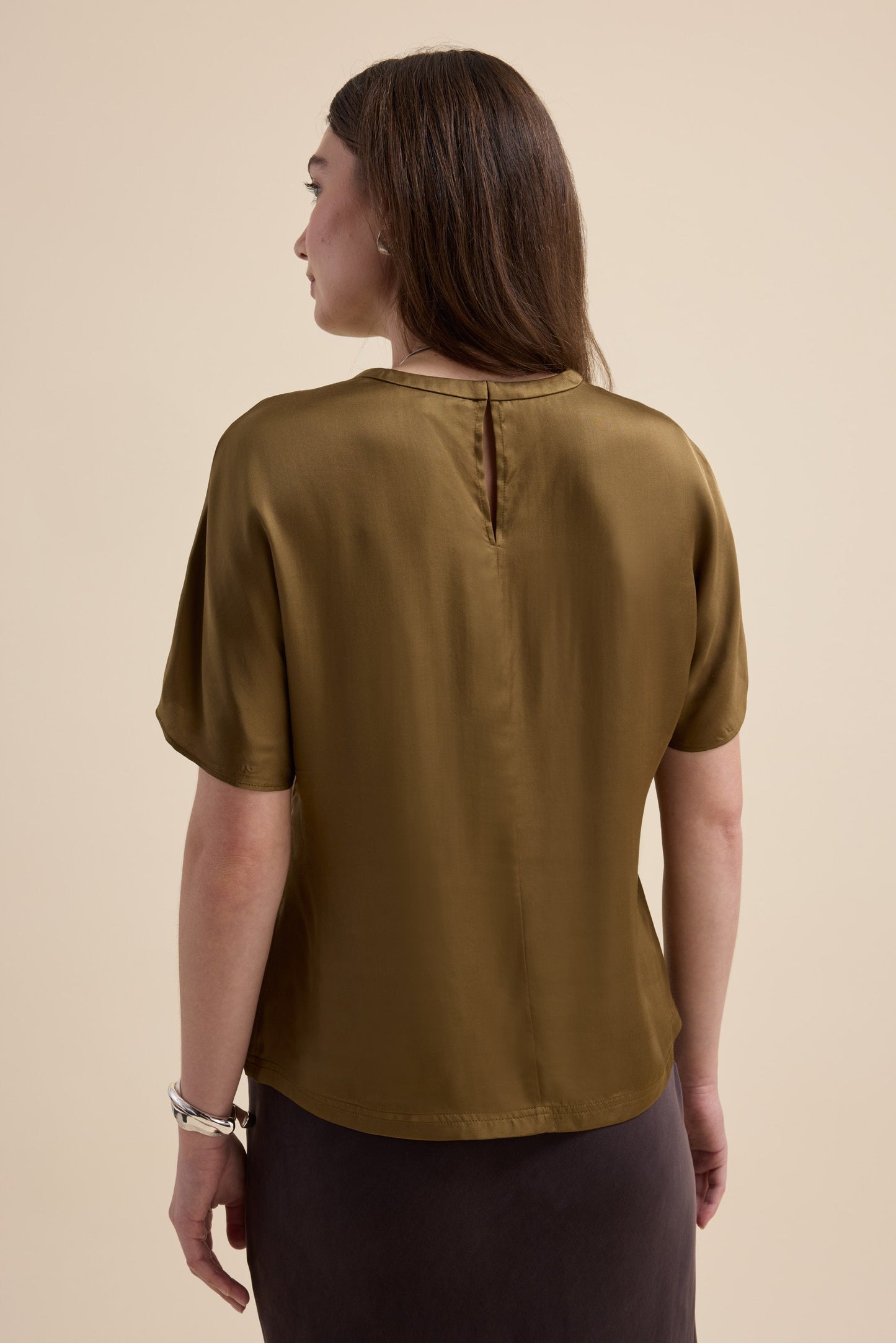 The Satin Shell Top