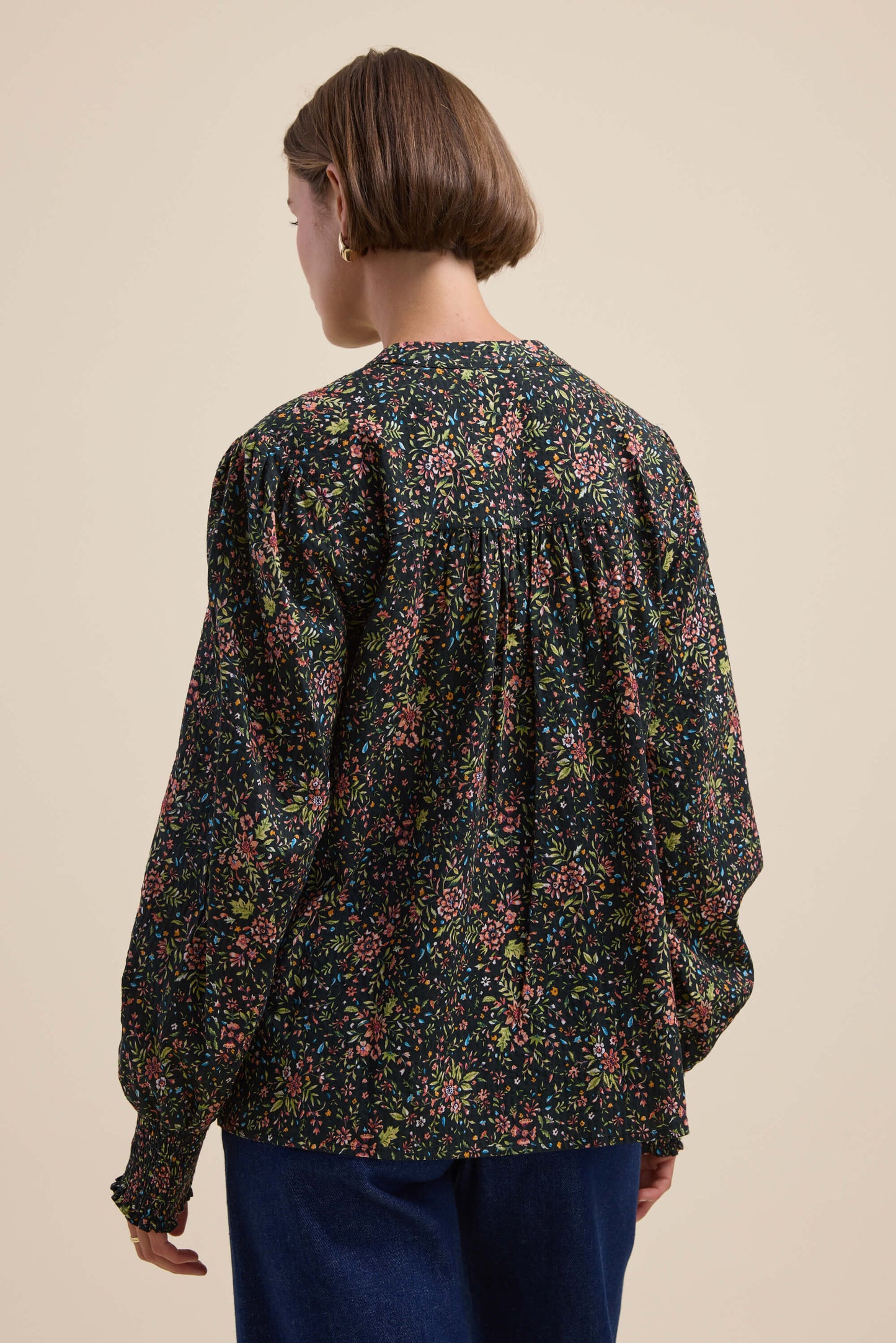 Elementary Button Front Top