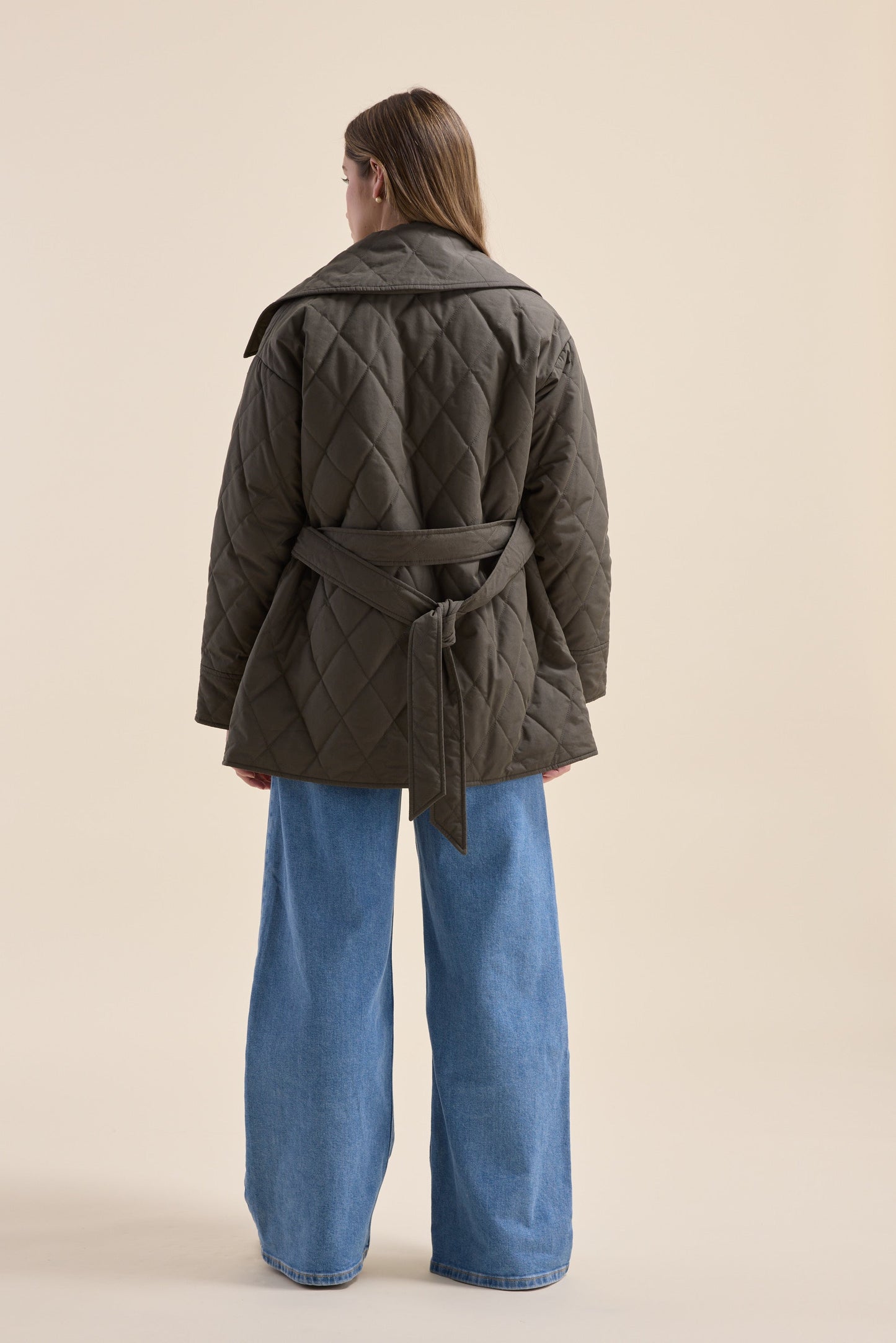 Elementary Tie Waist Puffer Jacket