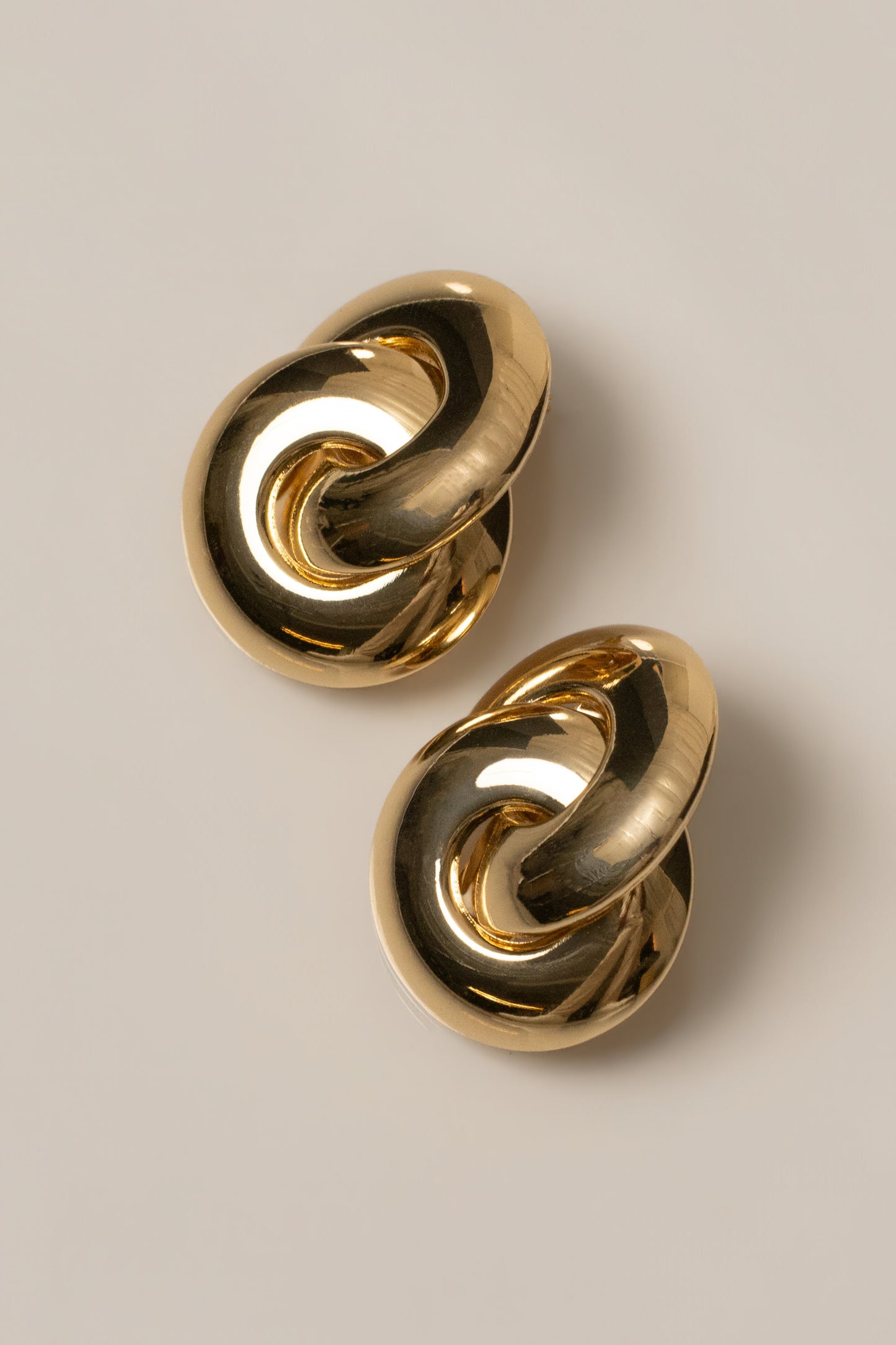 Gold Infinite Loop Earrings