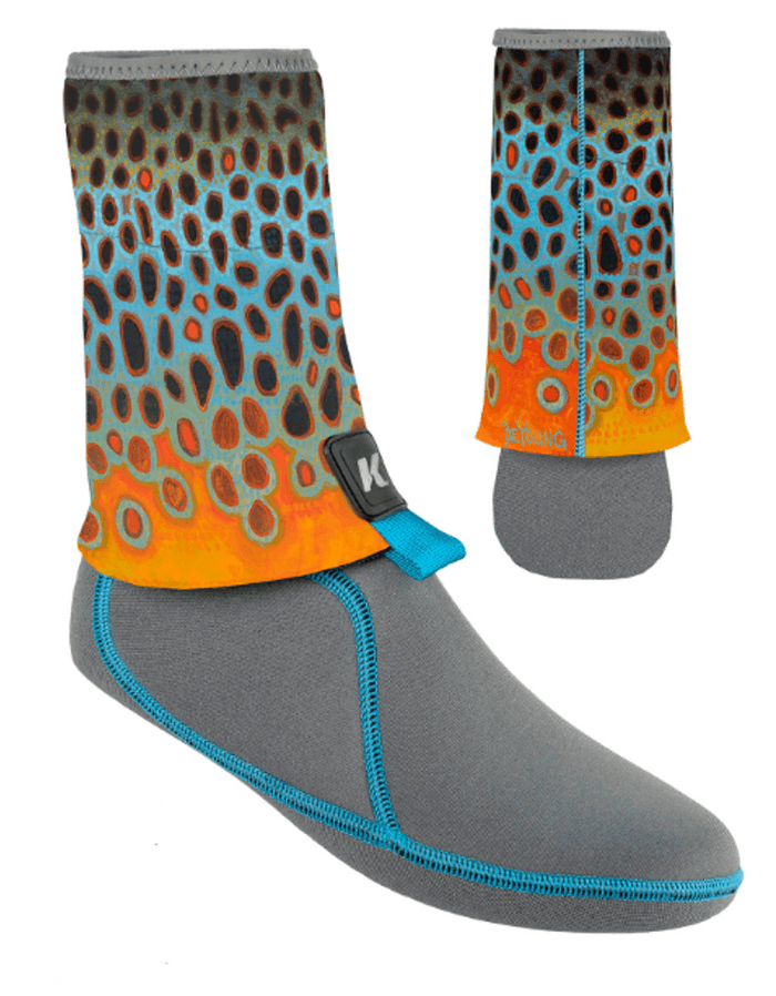 Korkers I-Drain Neoprene Wading Sock 3.5mm - Deyoung Brown Flank