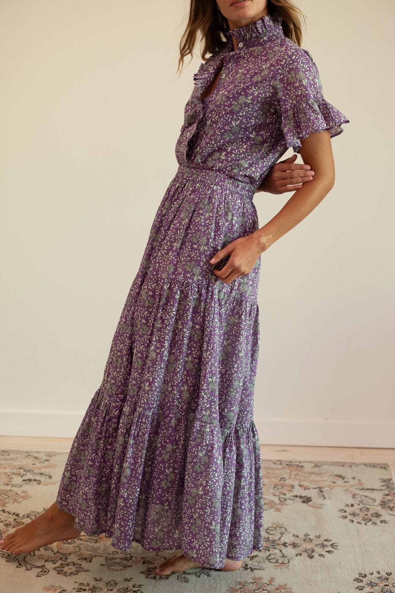 Paola Skirt in Provence Floral