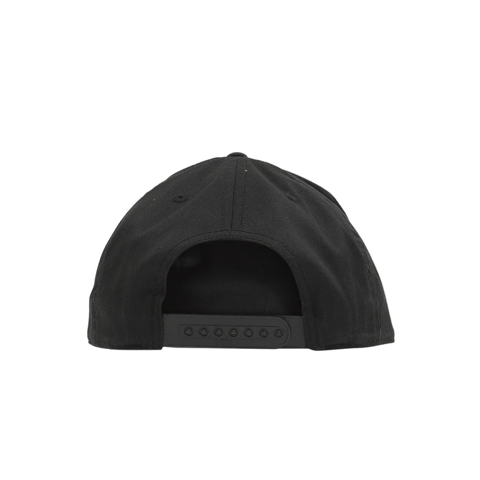 No Brain 6 Panel Snapback - Black