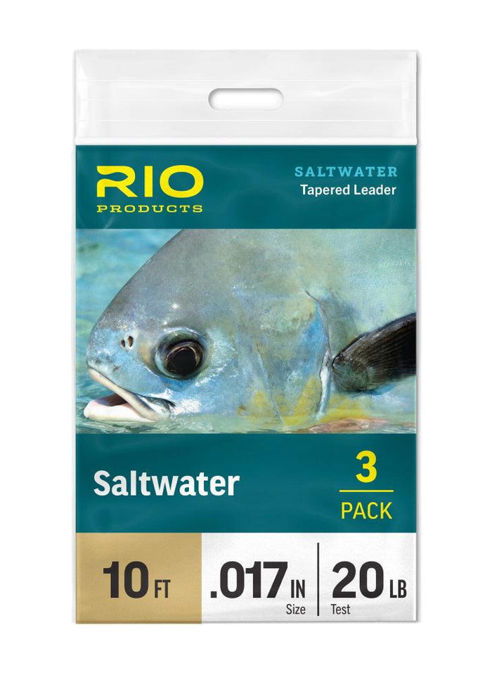 Rio Saltwater Tapered Leader 10ft 3-Pack