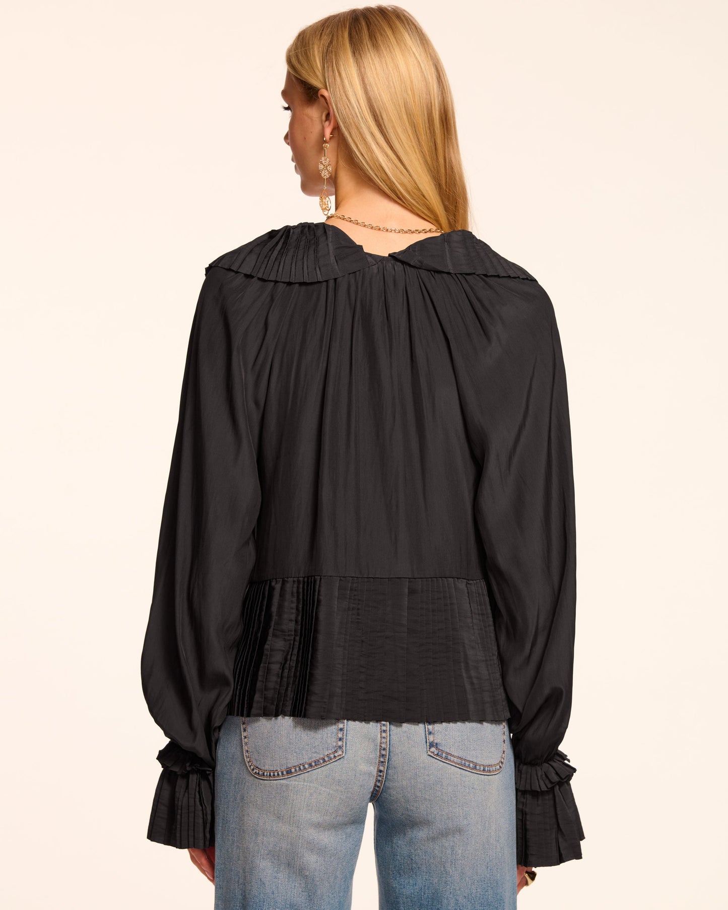 Jacklyn V-Neck Long Sleeve Blouse