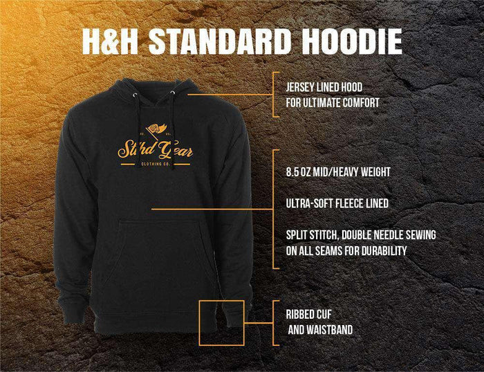 Stlhd Men's Black Water Camo Standard Hoodie