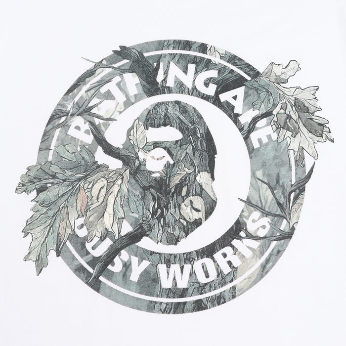 Tree Edge Camo Busy Works T-Shirt - White