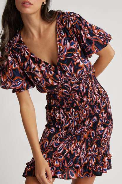 Lillian Shirred Dress