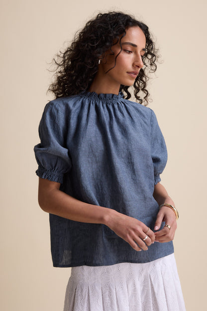 The Frill Detail Short Sleeve Blouse
