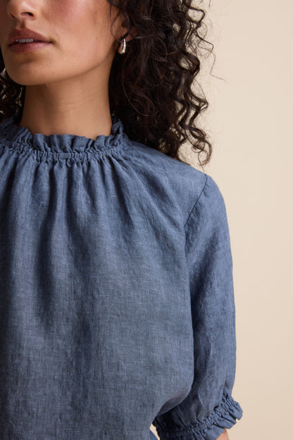 The Frill Detail Short Sleeve Blouse