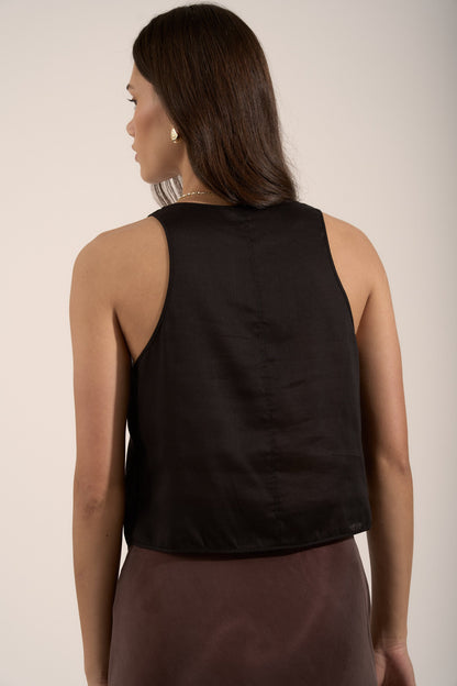 Tia Sheer Vest Top