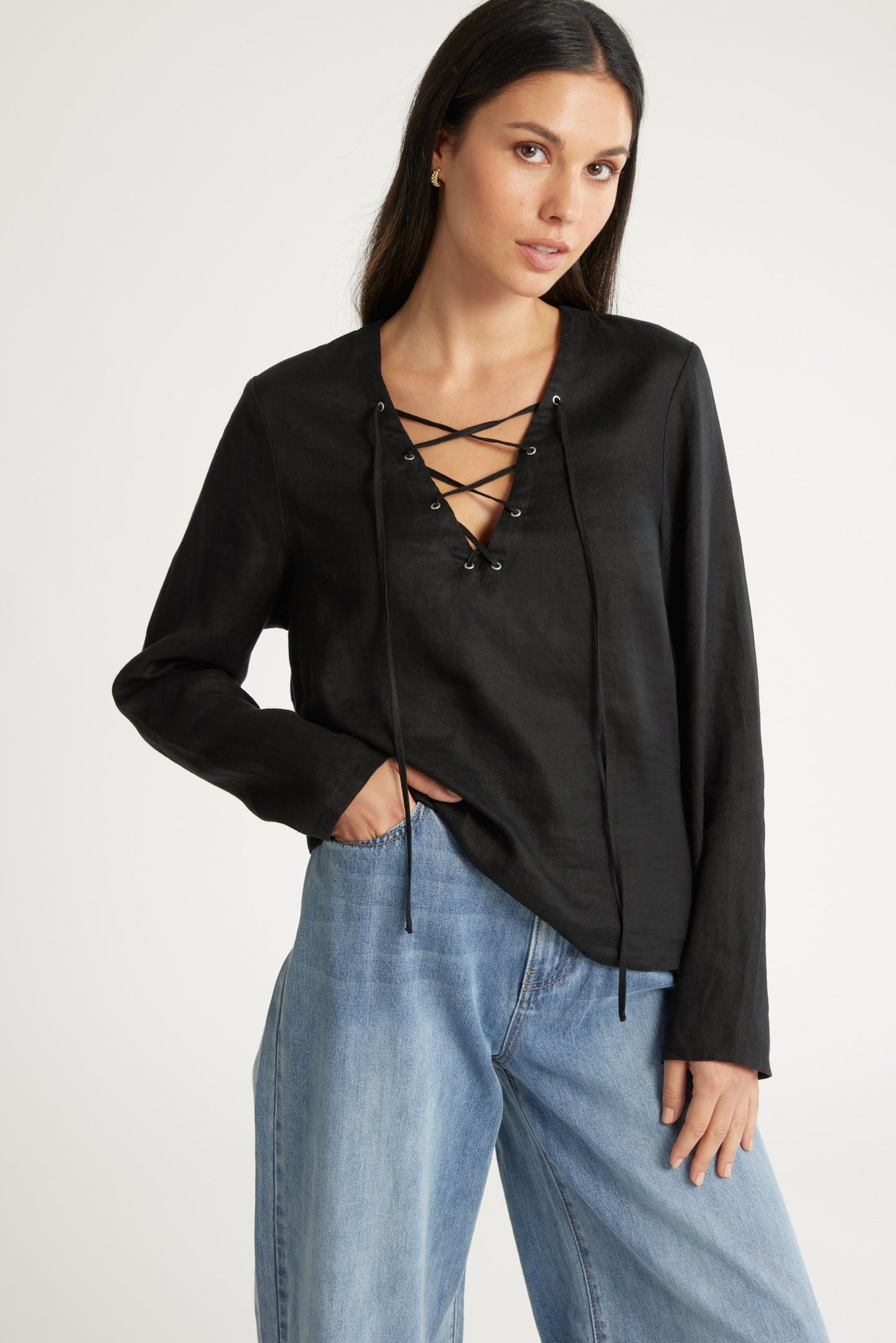 Lucia Tie Detail Top