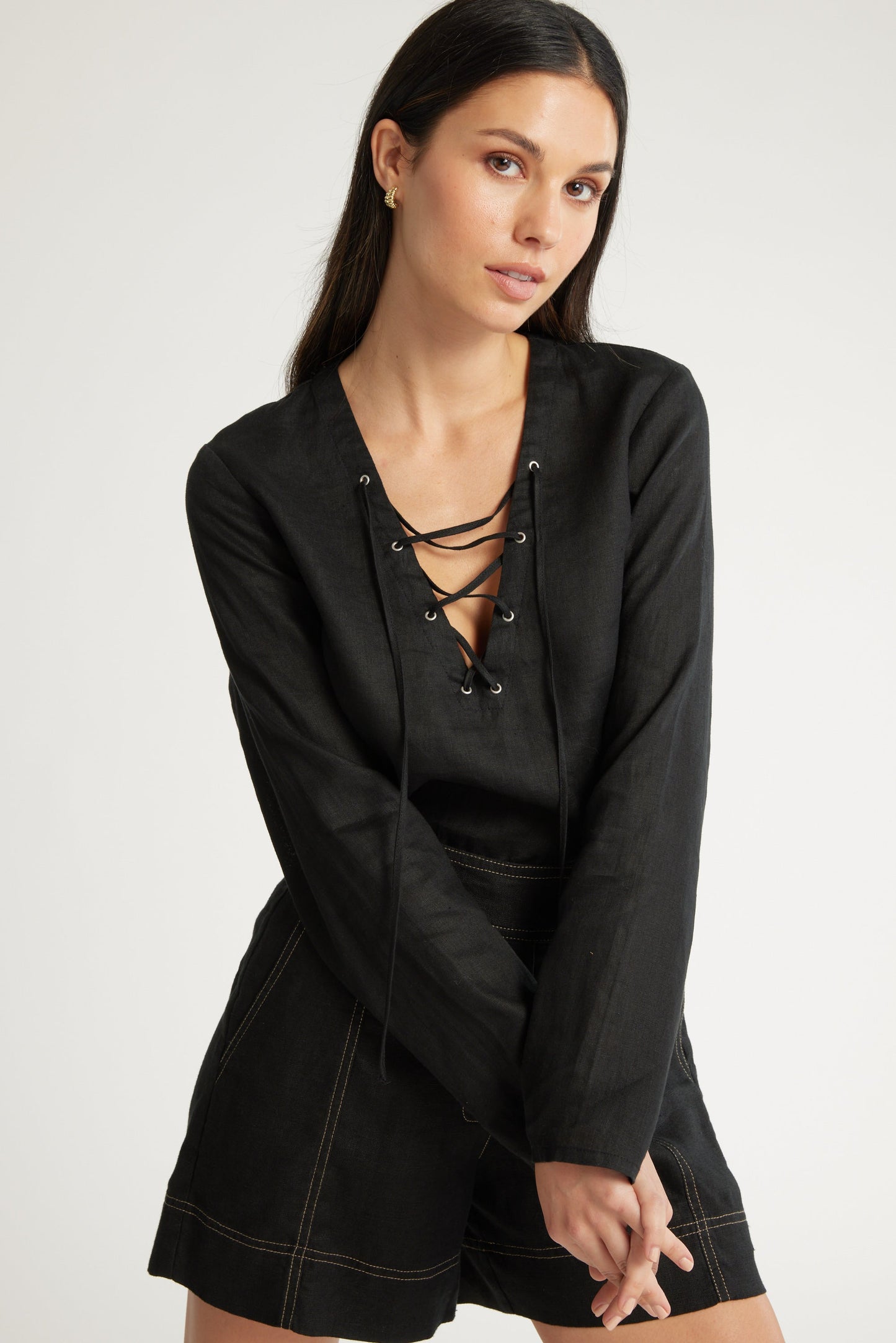 Lucia Tie Detail Top