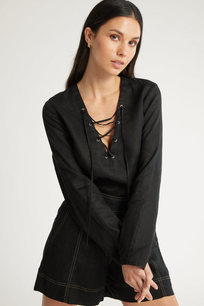 Lucia Tie Detail Top