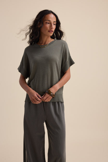 The Merino Silk Knit Tee