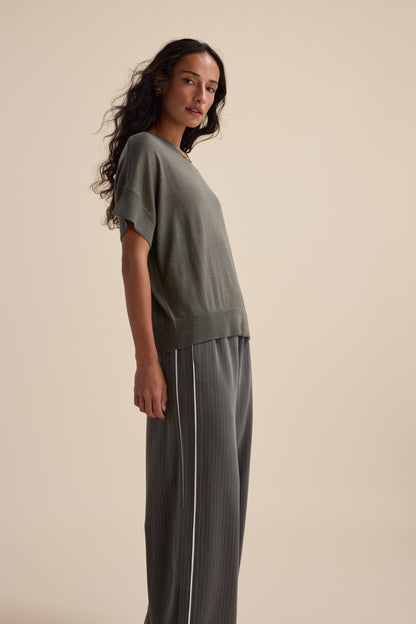 The Merino Silk Knit Tee