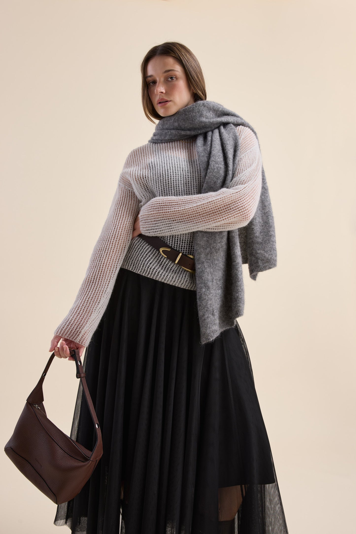 Aubrie Knit Detail Sweater