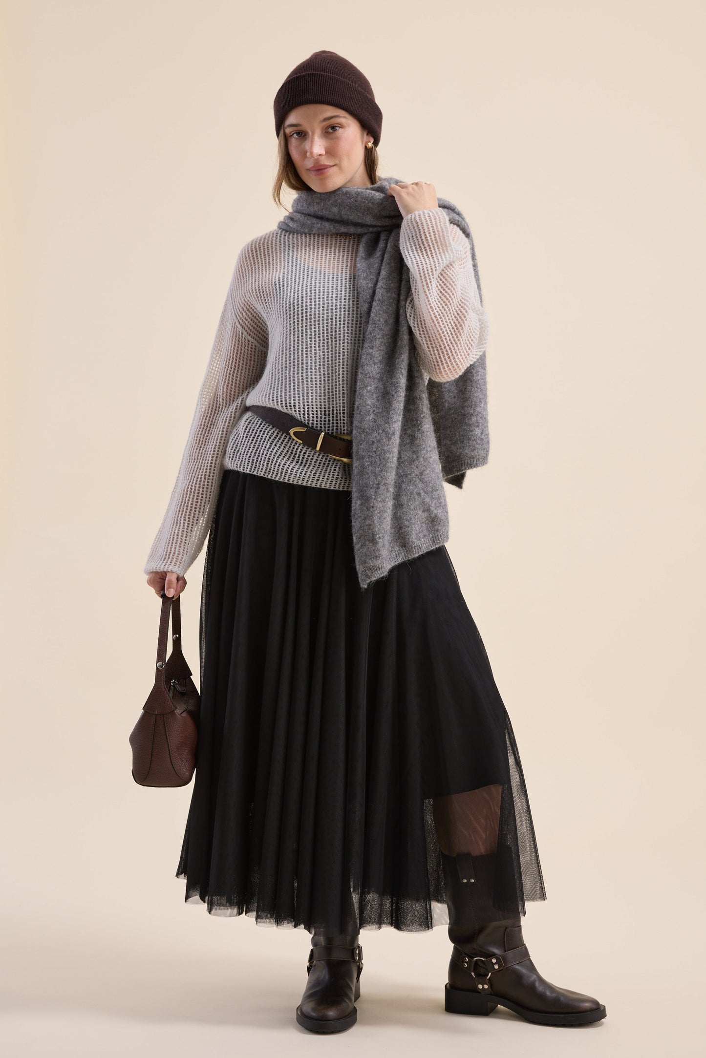 Aubrie Knit Detail Sweater
