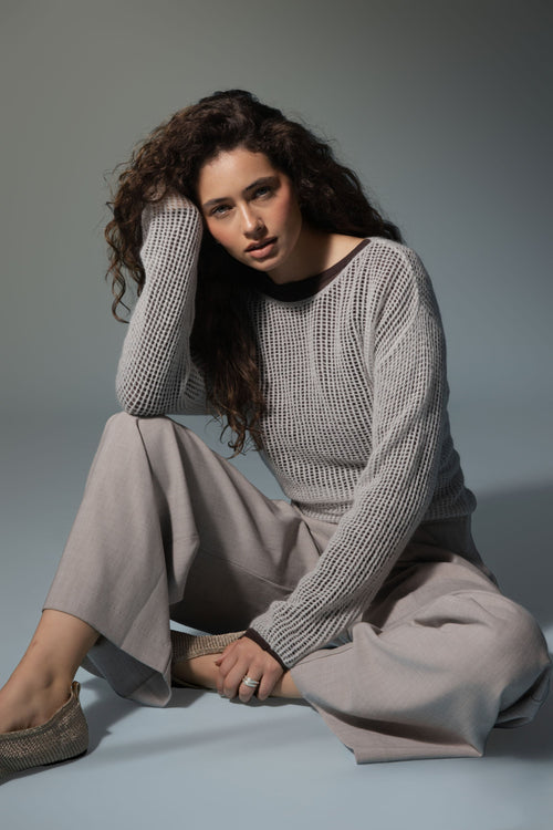 Aubrie Knit Detail Sweater