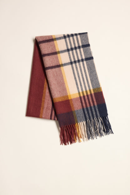 Maddie Brushed Check Scarf