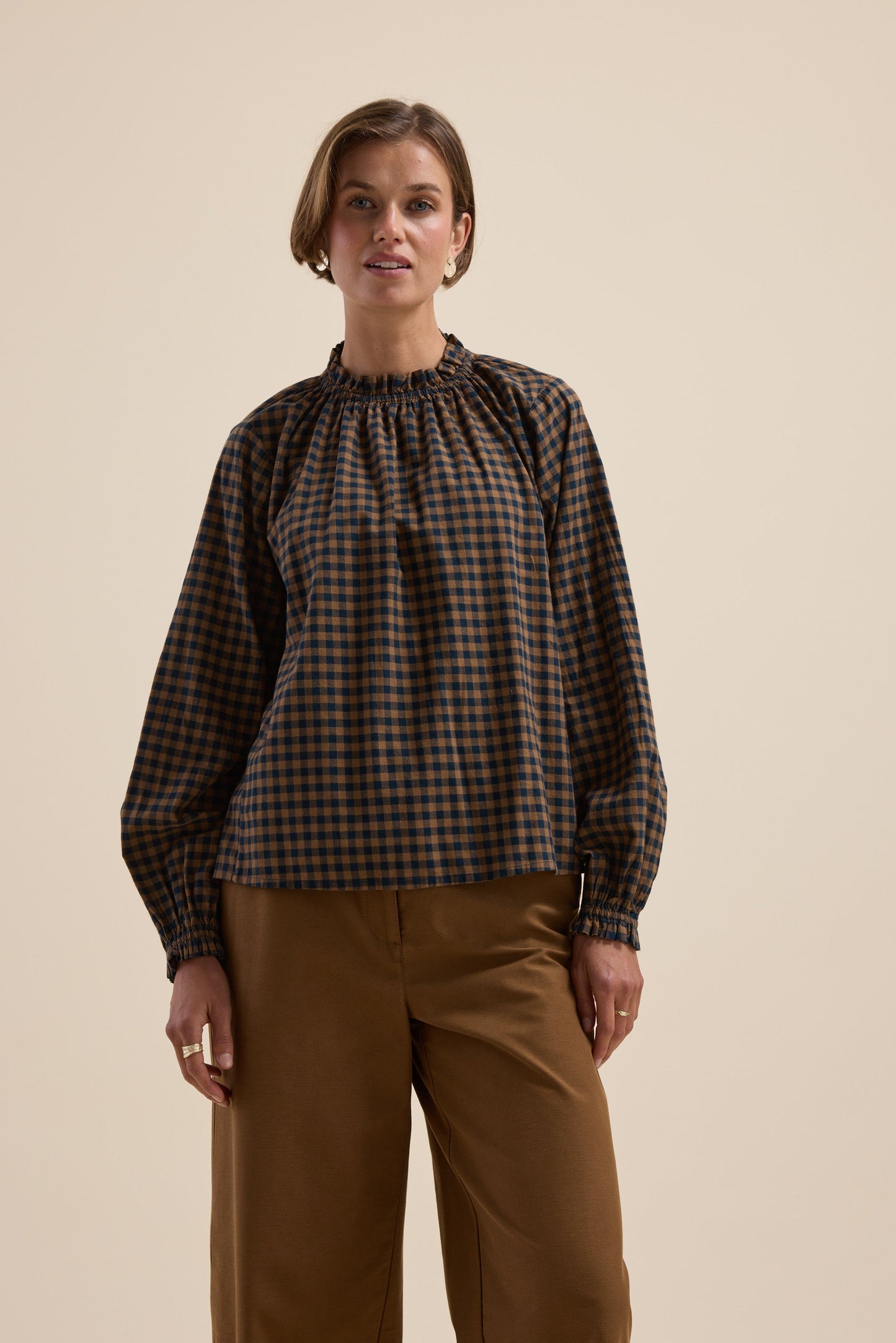 The Frill Detail Long Sleeve Blouse
