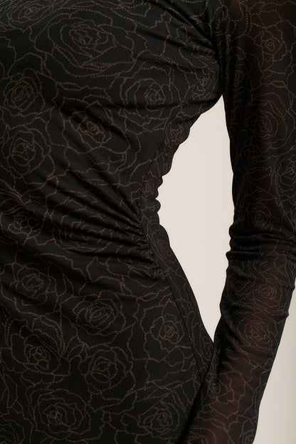 Samara Long Sleeve Mesh Dress