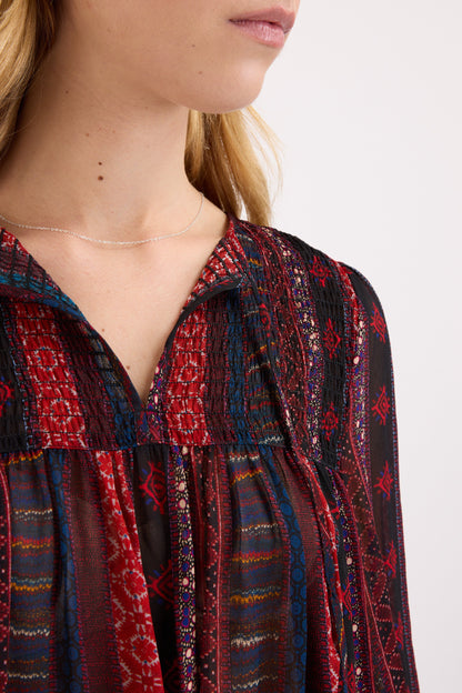 Lorelai Shirred Detail Blouse
