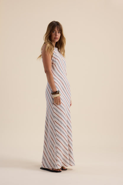 Elementary Maui Striped Maxi Dress