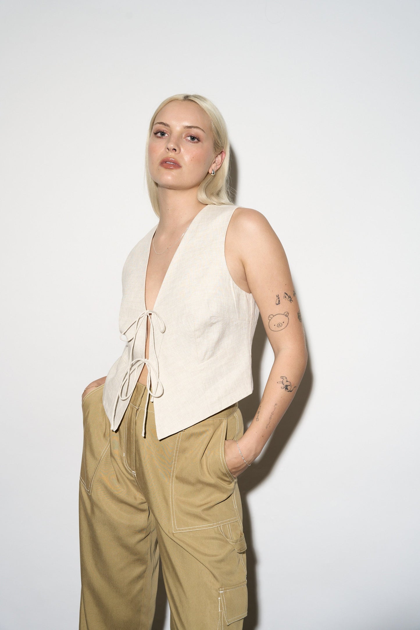 Martinez Tie Front Vest