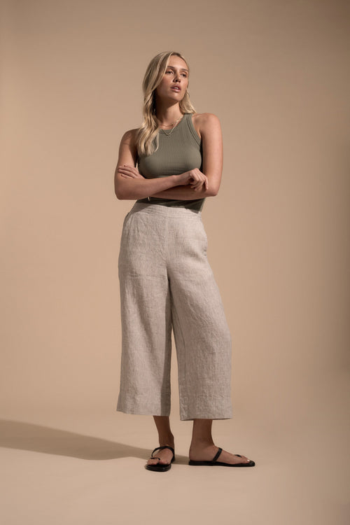 High Tide Linen Crop