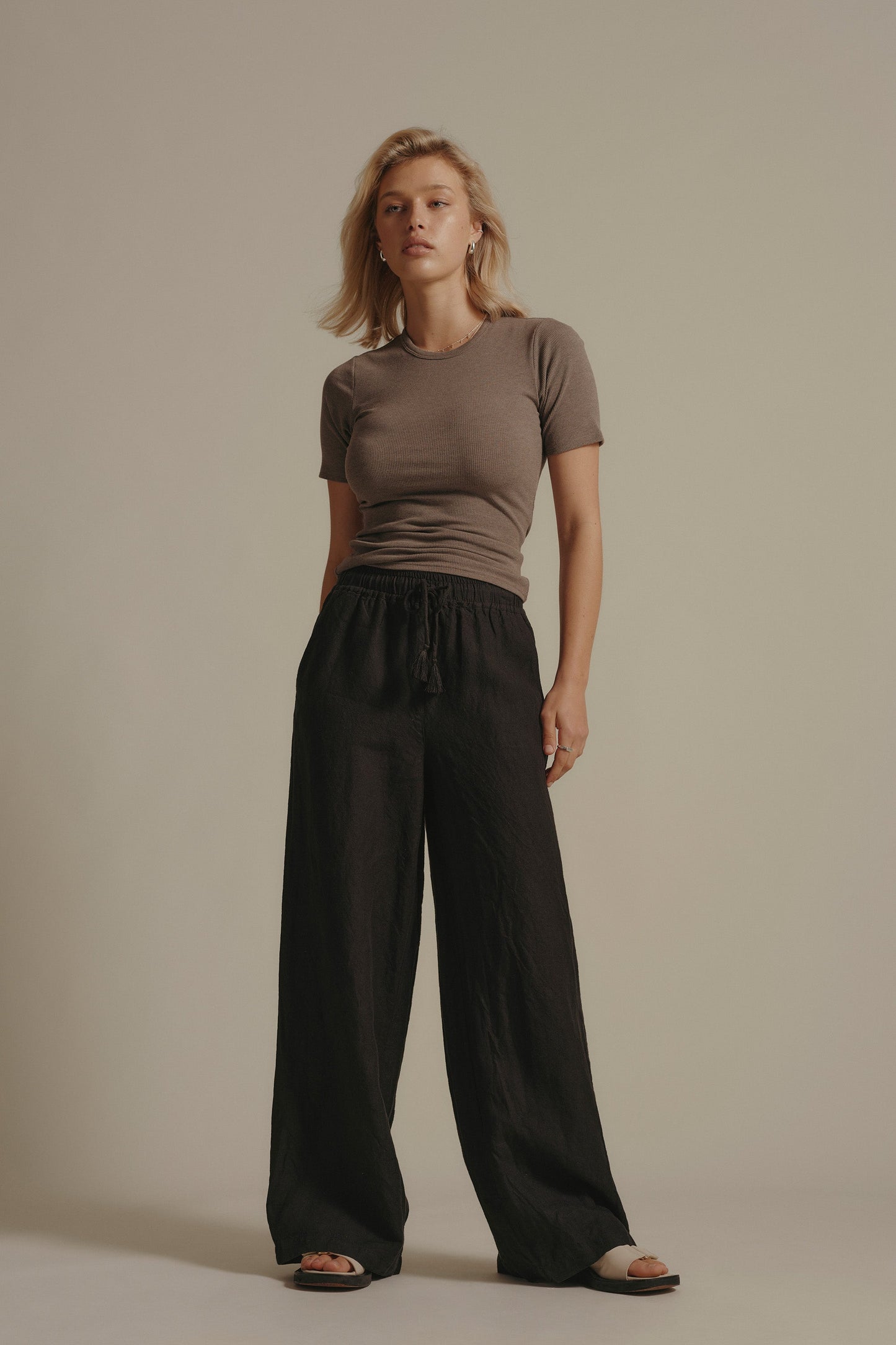 Seacomber Wide Leg Linen Pant