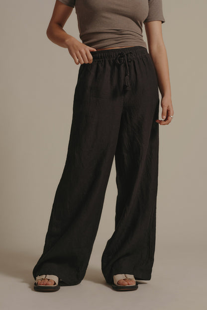 Seacomber Wide Leg Linen Pant