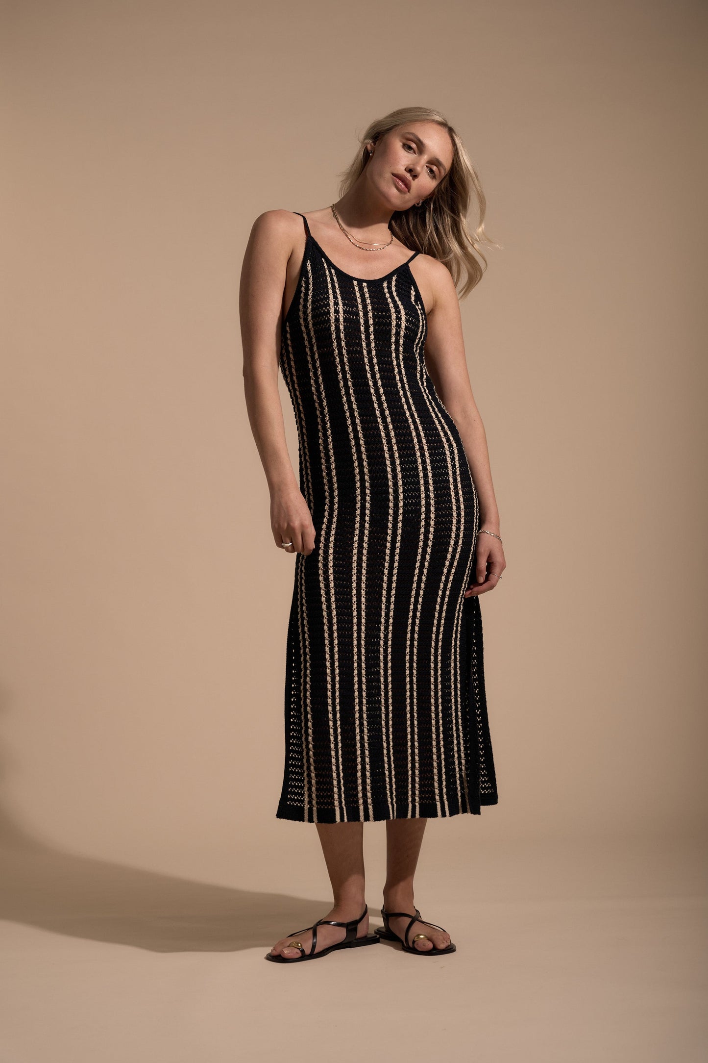Sandy Crochet Detail Beach Dress