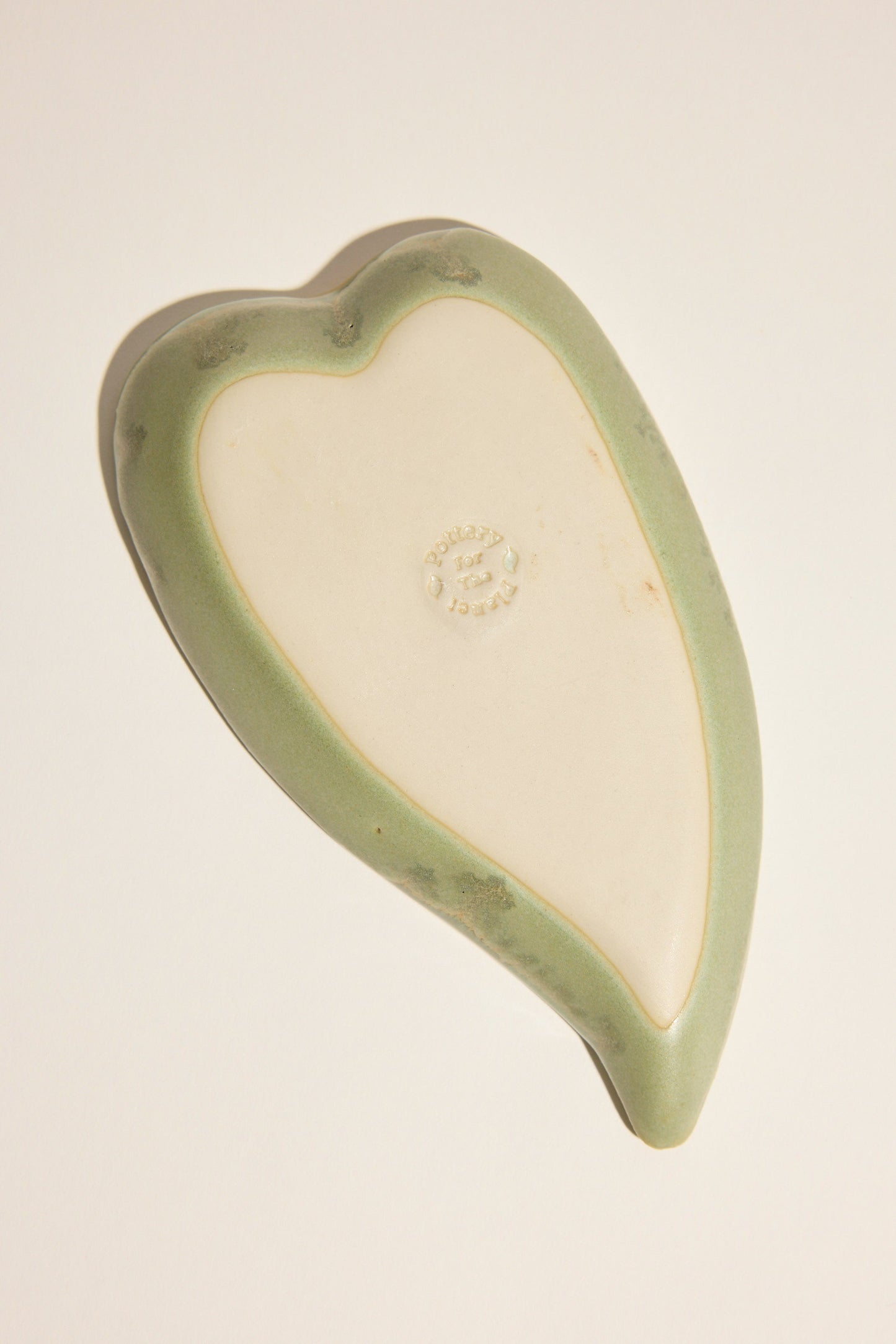 Pottery For The Planet Leaf Condiment Dish