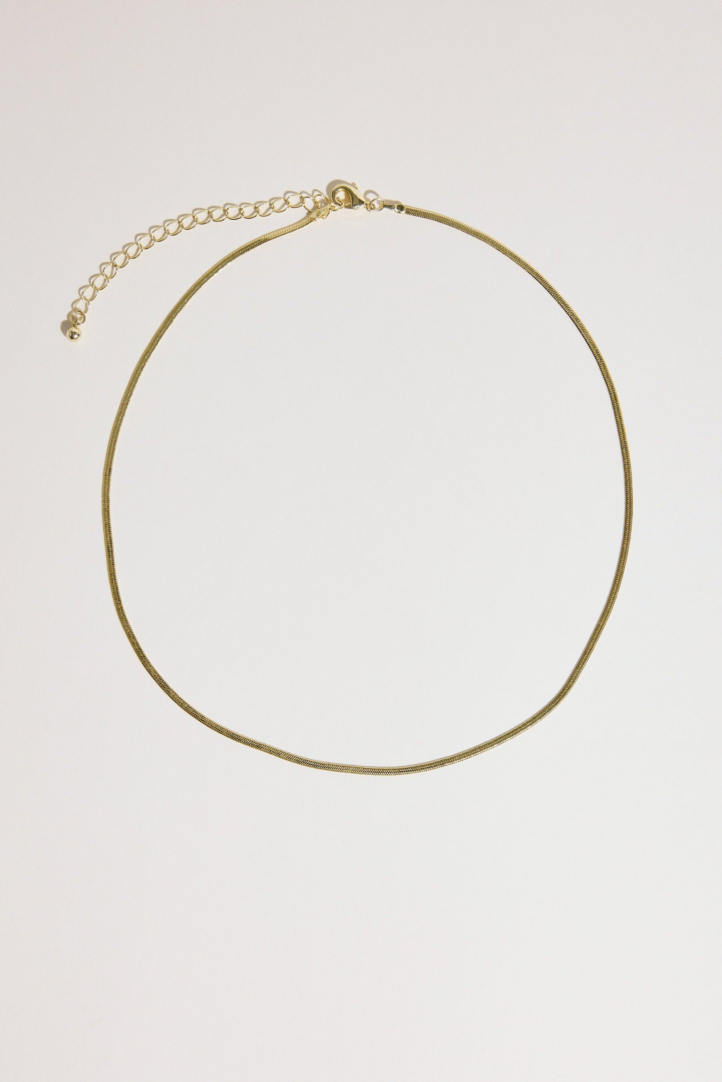 Atelier 19 Flat Snake Chain Necklace