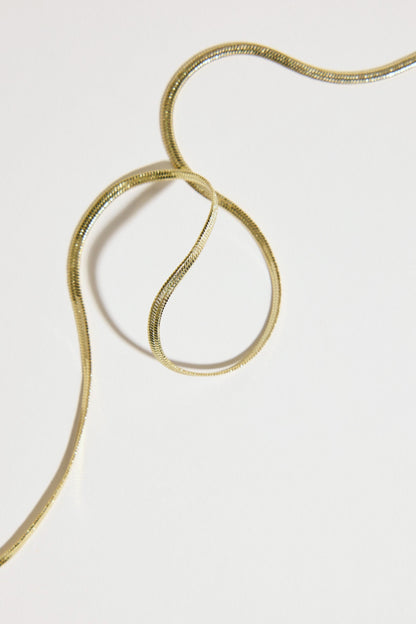 Atelier 19 Flat Snake Chain Necklace