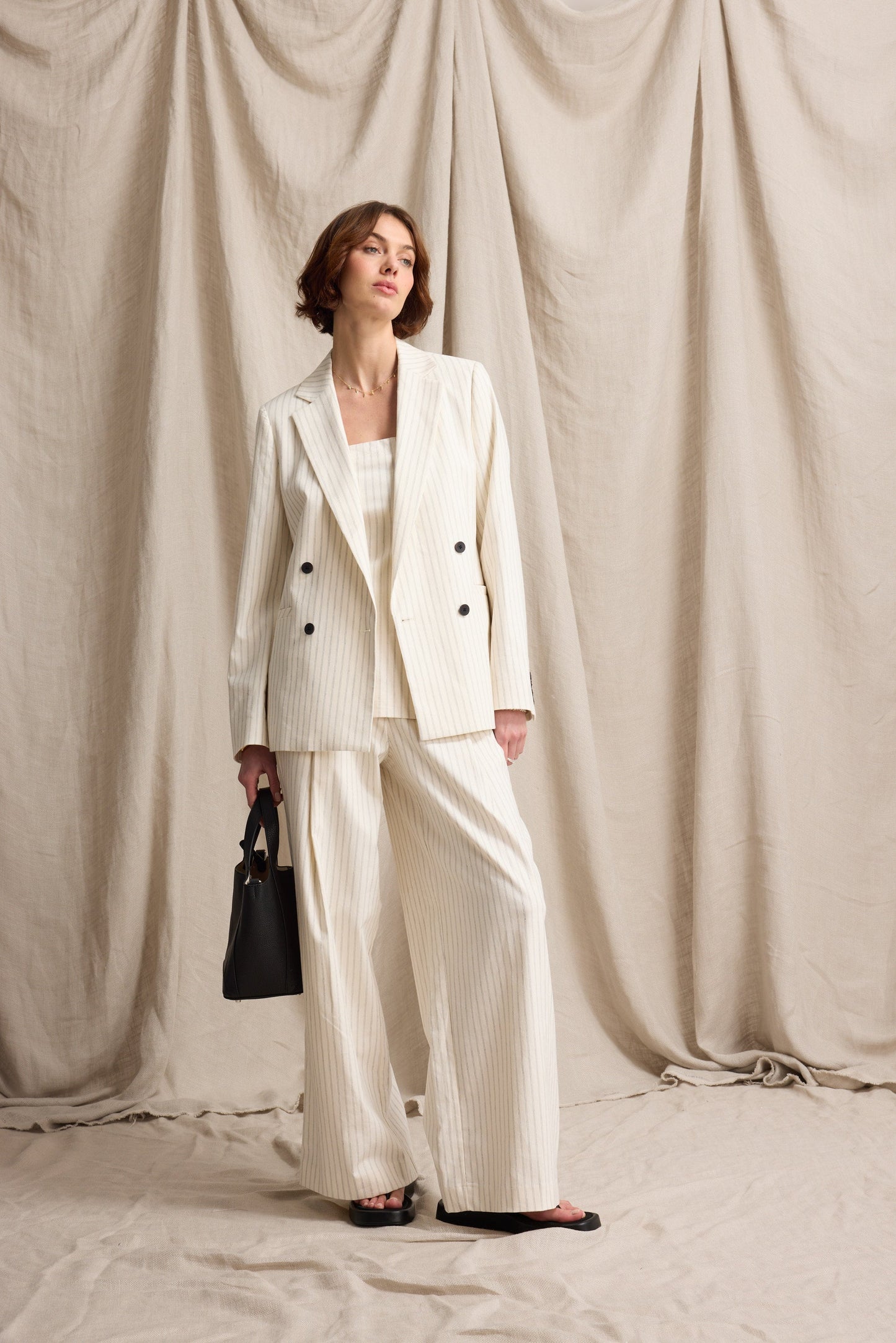 Jade Linen Blend Pants