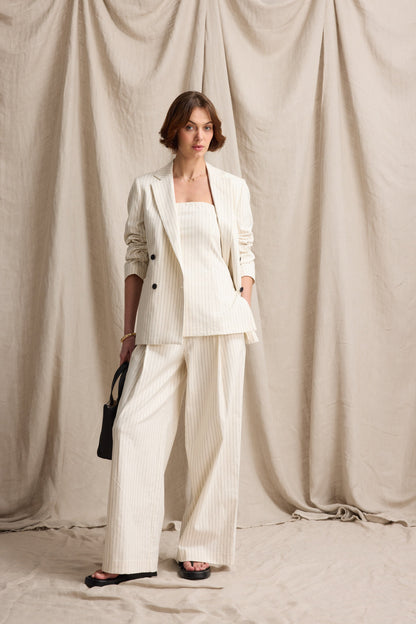 Jade Linen Blend Pants